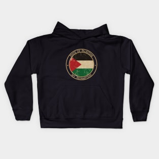 Vintage State of Palestine Asia Asian Flag Kids Hoodie